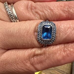 Bomb Party Lab created Blue Sapphire Ring